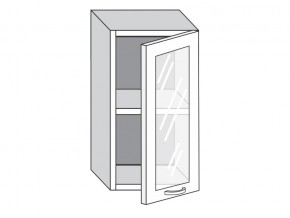 1.40.3 Шкаф настенный (h=720) на 400мм с 1-ой стекл. дверцей в Троицке - troick.mebel74.com | фото