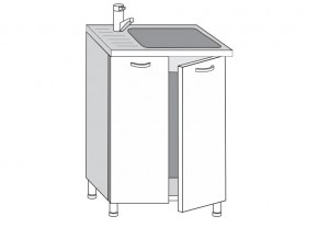 2.60.2м Шкаф-стол на 600мм под врезную мойку с 2-мя дверцами в Троицке - troick.mebel74.com | фото
