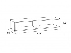 Антресоль MODUL 1000 в Троицке - troick.mebel74.com | фото 2