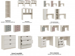 Детская Юниор-4 Шарли Белый в Троицке - troick.mebel74.com | фото 2