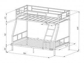 Двухъярусная кровать Гранада-1 140 Слоновая кость в Троицке - troick.mebel74.com | фото 2