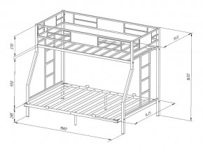 Двухъярусная кровать Гранада ЯЯ 140 в Троицке - troick.mebel74.com | фото 2