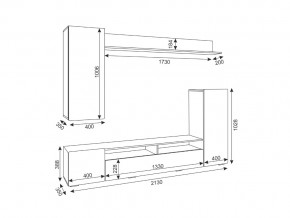 Гостиная Альфа Белый глянец в Троицке - troick.mebel74.com | фото 3