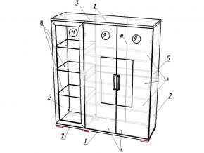 Гостиная модульная Тиффани в Троицке - troick.mebel74.com | фото 3