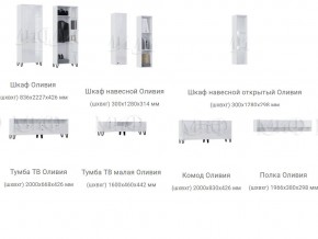 Гостиная Оливия Белый МГ в Троицке - troick.mebel74.com | фото 3