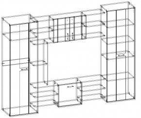 Гостиная Прага венге/дуб белфорт в Троицке - troick.mebel74.com | фото 2