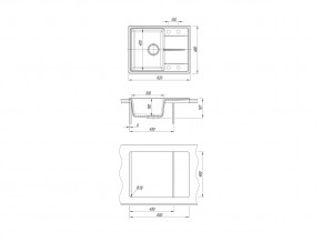 Каменная мойка Dr. Gans Smart Оливия 620 в Троицке - troick.mebel74.com | фото 2