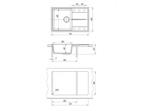 Каменная мойка Dr. Gans Smart Оливия 740 в Троицке - troick.mebel74.com | фото 2