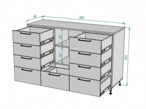 Комод Лофт K82 в Троицке - troick.mebel74.com | фото 3