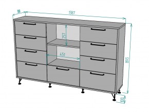 Комод Лофт K98 в Троицке - troick.mebel74.com | фото 3