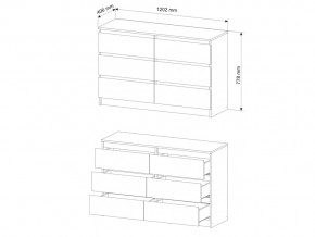 Комод Мори МК1200.6/4 Белый в Троицке - troick.mebel74.com | фото 3