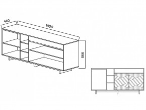 Комодино Moderno-1800 Ф3 в Троицке - troick.mebel74.com | фото 4