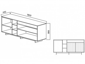 Комодино Moderno-1800 Ф5 в Троицке - troick.mebel74.com | фото 4