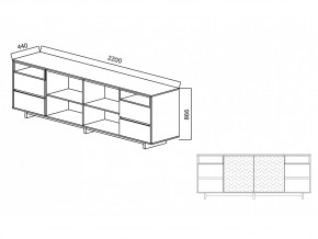 Комодино Moderno-2200 Ф1 в Троицке - troick.mebel74.com | фото 3