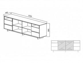 Комодино Moderno-2200 Ф3 в Троицке - troick.mebel74.com | фото 5