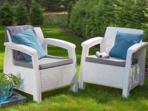 Комплект кресел Yalta Double Seat белый в Троицке - troick.mebel74.com | фото