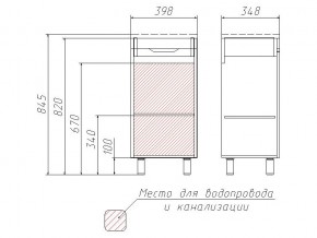 Комплект мебели для ванной 3D 40 в Троицке - troick.mebel74.com | фото 4