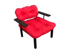 Кресло Дачное красная подушка в Троицке - troick.mebel74.com | фото