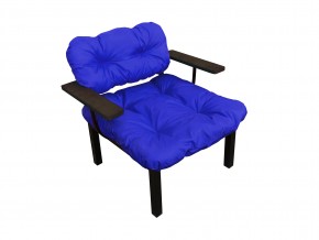 Кресло Дачное синяя подушка в Троицке - troick.mebel74.com | фото
