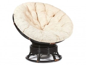 Кресло-качалка Papasan w 23/01 B с подушкой Antique brown, ткань Старт в Троицке - troick.mebel74.com | фото