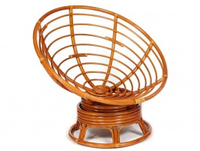 Кресло-качалка Papasan w 23/01 B с подушкой Cognac, экошерсть Коричневый в Троицке - troick.mebel74.com | фото 4