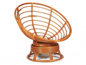 Кресло-качалка Papasan w 23/01 B с подушкой Cognac, ткань Коричневый в Троицке - troick.mebel74.com | фото 2