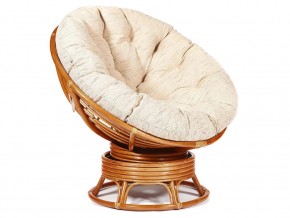 Кресло-качалка Papasan w 23/01 B с подушкой Cognac, ткань Старт в Троицке - troick.mebel74.com | фото 1