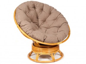 Кресло-качалка Papasan w 23/01 B с подушкой Honey, экошерсть Коричневый в Троицке - troick.mebel74.com | фото