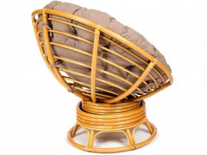 Кресло-качалка Papasan w 23/01 B с подушкой Honey, экошерсть Коричневый в Троицке - troick.mebel74.com | фото 2