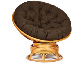 Кресло-качалка Papasan w 23/01 B с подушкой Honey, ткань Коричневый в Троицке - troick.mebel74.com | фото