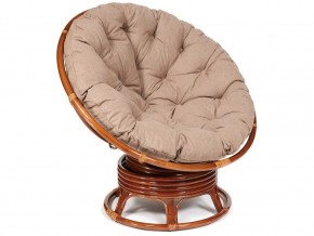 Кресло-качалка Papasan w 23/01 B с подушкой Pecan, экошерсть Коричневый в Троицке - troick.mebel74.com | фото