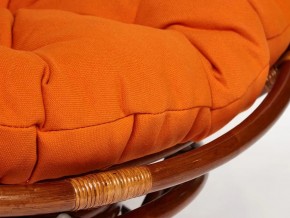 Кресло-качалка Papasan w 23/01 B с подушкой Pecan, ткань Оранжевый в Троицке - troick.mebel74.com | фото 3