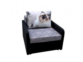 Кресло кровать Канзасик с подлокотниками кот голубые глаза в Троицке - troick.mebel74.com | фото