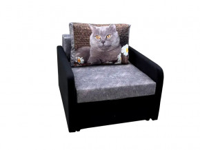 Кресло кровать Канзасик с подлокотниками кот с ромашкой в Троицке - troick.mebel74.com | фото