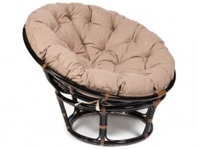 Кресло Papasan 23/01 W с подушкой Antique brown, экошерсть Коричневый в Троицке - troick.mebel74.com | фото