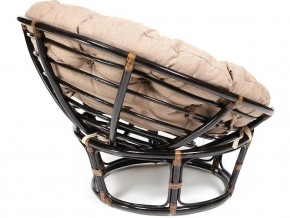 Кресло Papasan 23/01 W с подушкой Antique brown, экошерсть Коричневый в Троицке - troick.mebel74.com | фото 2