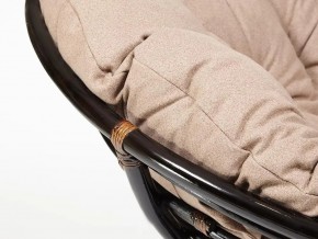 Кресло Papasan 23/01 W с подушкой Antique brown, экошерсть Коричневый в Троицке - troick.mebel74.com | фото 4