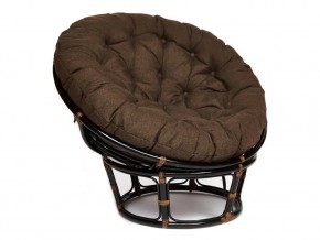 Кресло Papasan 23/01 W с подушкой Antique brown, ткань Коричневый в Троицке - troick.mebel74.com | фото