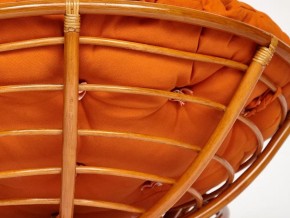 Кресло Papasan 23/01 W с подушкой Cognac, ткань Оранжевый в Троицке - troick.mebel74.com | фото 2