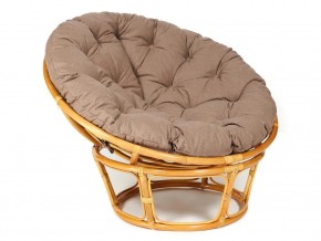 Кресло Papasan 23/01 W с подушкой Honey, экошерсть Коричневый в Троицке - troick.mebel74.com | фото