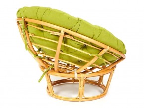 Кресло Papasan 23/01 W с подушкой Honey, флок Олива в Троицке - troick.mebel74.com | фото 2