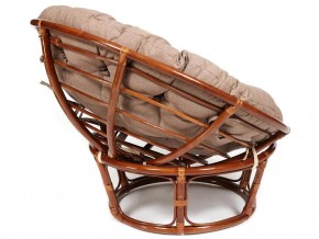 Кресло Papasan 23/01 W с подушкой Pecan, экошерсть Коричневый в Троицке - troick.mebel74.com | фото 2