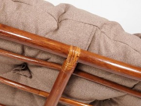 Кресло Papasan 23/01 W с подушкой Pecan, экошерсть Коричневый в Троицке - troick.mebel74.com | фото 3