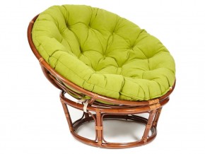 Кресло Papasan 23/01 W с подушкой Pecan, флок Олива в Троицке - troick.mebel74.com | фото