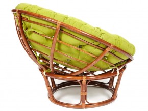 Кресло Papasan 23/01 W с подушкой Pecan, флок Олива в Троицке - troick.mebel74.com | фото 3