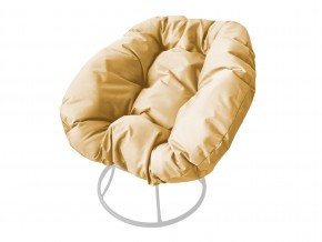 Кресло Пончик без ротанга бежевая подушка в Троицке - troick.mebel74.com | фото