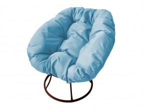 Кресло Пончик без ротанга голубая подушка в Троицке - troick.mebel74.com | фото