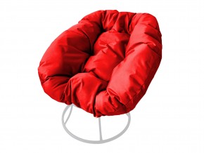 Кресло Пончик без ротанга красная подушка в Троицке - troick.mebel74.com | фото