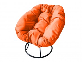 Кресло Пончик без ротанга оранжевая подушка в Троицке - troick.mebel74.com | фото