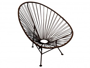 Кресло Ракушка с ротангом коричневый в Троицке - troick.mebel74.com | фото